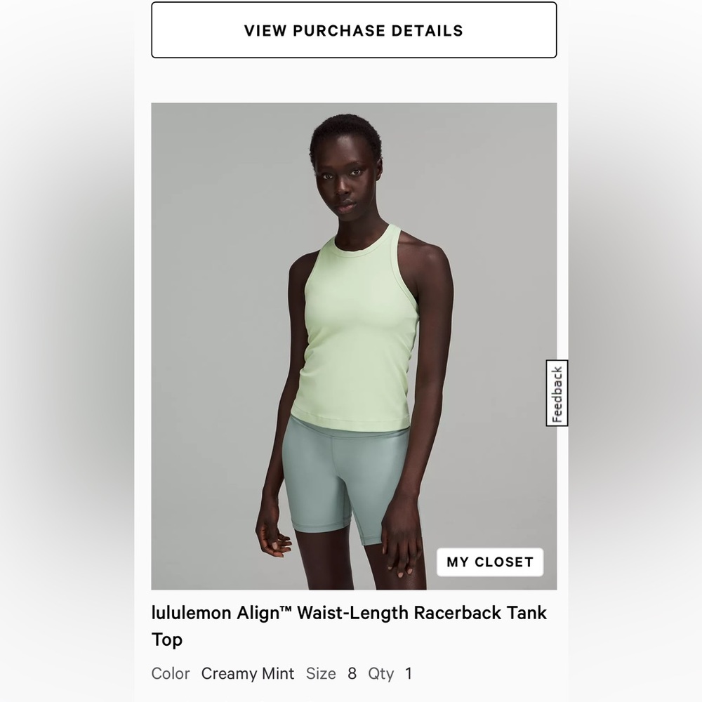 Lululemon Align Waist-Length Racerback